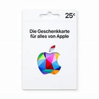 Apple gift card 25 euro